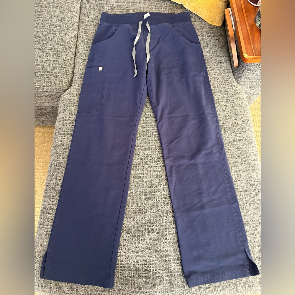 Women’s Figs Navy Blue Scrubs - straight leg